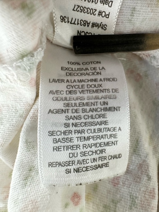 ARIA Floral Cottagecore Prairie Lace Pocket Sleep Dress Nightgown Coquette - Picture 6 of 6